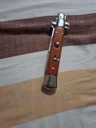 Нож выкидной Стилет автоматический на кнопке (Итальянский дизайн) DS65 фото от покупателей 1