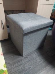 Пуф для хранения текстильный MBM HOME TH-03 Серый (TH-03 GRAY) фото от покупателей 3