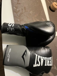 Боксерские перчатки Everlast ELITE TRAINING GLOVES Черный, Серый Уни 16 унций (870270-70-816)