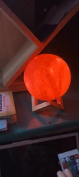 Нічник світильник галактика місяць 3D Великий 15 см Light на підставці фото від покупців 2