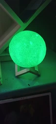 Нічник світильник галактика місяць 3D Великий 15 см Light на підставці фото від покупців 3