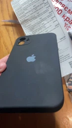 Чехол Silicone Full case camera SQUARE (квадратные) для IPhone 11 Black (25) чёрный фото від покупців 2