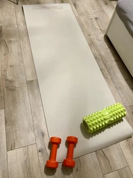 Массажный ролик-валик для МФР и йоги EasyFit Grid Roller 45 см v.2.2 роллер-массажер для спины, ног, рук и шеи EF-2028-BL Синий (56001823)