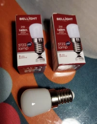 Светодиодная лампа для холодильника и швейной машины LED ST 220V/2W E14 4000K Bellight, LED лампа для компактных светильников фото от покупателей 5