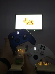 Силиконовые накладки на стики Лапки (Black/Blue) для геймпадов Sony DualShock PS4 / DualSense PS5 / Xbox Series|One (2шт.) [397761039]