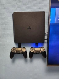 Крепление на стену ViMount PlayStation 4 PS4 SLIM + 2шт держателей для геймпадов Dualshock 4 черный фото от покупателей 1