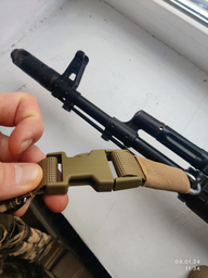 Ремінь збройовий EasyFit одноточковий/двоточковий універсальний з дод. кріпленням на приклад TAC-1806-1 Піксель (56002740) фото від покупців 1