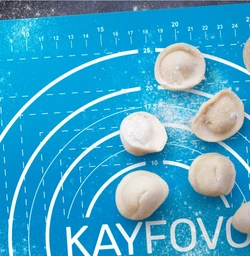 Коврик для теста антипригарный коврик кондитерский силиконовый коврик для кухни коврик для формовки и выпечки теста коврик для раскачки теста 60х40 см kayfovo MT-23