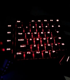 Ігрова механічна клавіатура Redragon DITI K585 RGB для однієї руки, макроклавіші, Outemu Red, 42 клавіші, USB