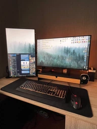 Подставка для монитора с выдвижным ящиком IKEA ELLOVEN 00485101 Черная