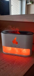 Зволожувач повітря з ефектом полум'я і з гімалайською сіллю 3в1 RGB Чорний фото від покупців 1
