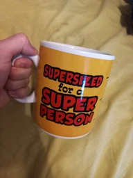 Кружка гигант Supersized for SUPER PERSON (Огромная для СУПЕР Личности) 850 мл
