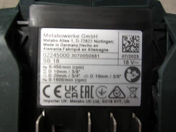 Акумуляторний ударний шуруповерт Metabo SB 18 + 2 акб 18 V 2 Ah + з/у SC 60 Plus + кейс (602245560) фото від покупців 9