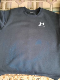 Свитшот на флисе женский Under Armour Essential Fleece Crew 1373032-001 XS Черный (195253609374)