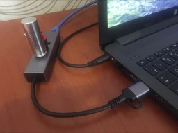 USB-хаб Dynamode 4 в 1 USB Type-C/Type-A to 3 x USB 3.0 1 x RJ45 Gigabit LAN Металл (DM-AD-GLAN-U3) фото от покупателей 8