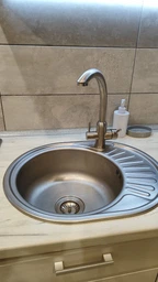 Змішувач для кухні Lidz Aria 020F-9 на дві води з підключенням до фільтра нікель LDARI020F2NKS28781