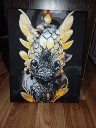 Картина за номерами Золотом Art Millennium Золотий дракон АМ-0553 40x50