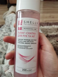 Пілінг-скатка для рук та ніг Shelly з гідролатом троянди екстрактом гранату та AHA-кислотами 200 мл (4823109404670) фото від покупців 1