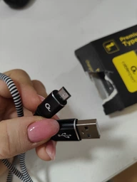 Дата кабель USB 2.0 AM to USB-C 2.0m Cablexpert (CC-USB2B-AMCM-2M-BW) фото от покупателей 1