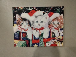 Картина за номерами / антистресова розмальовка Brushme Новорічні котики (40x50 BS51359)