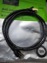 Кабель HOCO LAN RJ45 Level US02 1m black фото від покупців 1