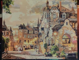 Картина по номерам 40×50 см Kontur. Старинная улица. DS0557