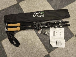 Трекінгові палиці для скандинавської ходьби Moltis телескопічні, з 4 видами насадок та чохлом у комплекті Flip-Lock фото від покупців 1