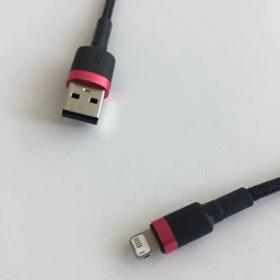Кабель заряджання Baseus Cafule Cable для Apple Lightning to USB для IOS пристроїв iPhone/iPad 2 M Black+Grey фото від покупців 4
