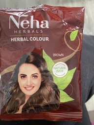 Хна-фарба індійська Neha Herbals індійська для волосся HENNA Хена збагачена амлою та гібіскусом 15г руда