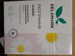 Пральний порошок безфосфатний концентрований DeLaMark Baby 1 кг DL163