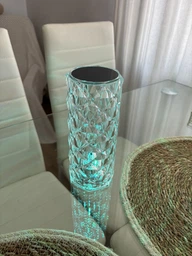 Настільна лампа нічник Роза з пультом RGB Crystal Rose фото от покупателей 15