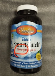 Жирные кислоты Carlson Labs Smart Catch Омега-3 для подростков 90 желатиновых капсул (088395016110)