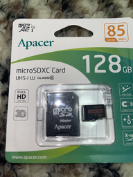 Карта памяти Apacer microSDXC 128GB UHS-I U1 + SD adapter (AP128GMCSX10U5-R) фото от покупателей 4