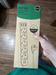 Сетевой фильтр-удлинитель RZTK Power Strip 5+3 USB-A White (PS-5A/W) 2 м фото от покупателей 9