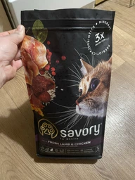 Сухой корм для стерилизованных кошек Savory Adult Cat Steril Fresh Lamb and Chicken ягнятина и курица 8 кг (4820232630129)