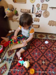 Деревянный лабиринт Viga Toys Цветные бусины (56256)