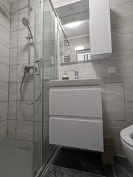 Тумба с умывальником CERSANIT Moduo Set B07 80x62x38см подвесная серая SZFZ1003826661 фото от покупателей 8