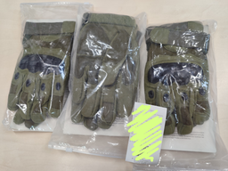 Тактичні рукавички Combat Touch Touchscreen військові Хакі M фото від покупців 6