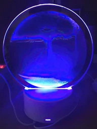 Нічник 3D хиткі піски з Led підсвічуванням 7 режимів синій пісок фото від покупців 3