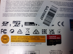 Карта памяти SanDisk Extreme Pro microSDXC 256GB UHS-I U3 + SD адаптер (SDSQXCD-256G-GN6MA) фото от покупателей 4