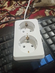 Розетка двойная с заземлением и шторками слоновая кость [WDE001148] PA6 FR850 PRIMA Шнейдер Электрик фото от покупателей 7