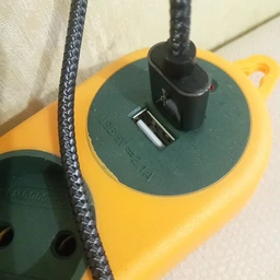 Колодка для подовжувача Voltronic 2 гнізда+2USB без заземлення 16A 220V, Orange, Q100 (YT21353) фото від покупців 4