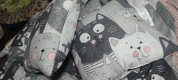 Подушка декоративная Руно Grey Cat антиаллергенное волокно 40х40 см (Р311.52_Grey Cat) фото от покупателей 3