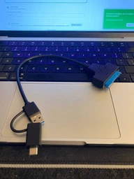 Переходник адаптер SATA - Type-C + USB 3.0 для диска HDD SSD 2,5''