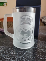 Пивной бокал 670 мл Реал Мадрид Real Madrid с гравировкой подарок для фаната ФК футбольная кружка