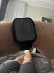 Захисний чохол зі склом для Apple Watch 7/8/9 (45 мм) Black фото від покупців 7