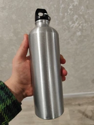Фляга велосипедная алюминиевая DN BL-3 Silver 750 мл. серебристая фото от покупателей 2