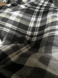 Плед Ardesto Flannel Клітка Чорно-білий 200х220 см (ART0102PB)