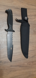 Нескладной тактический нож Tactic туристический охотничий армейский нож с чехлом (AK-924) фото от покупателей 1