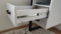 Письменный стол с ящиками Ferrum-decor Оскар 750x1400x600 металл Черный ДСП Белое 16 мм (OSK0022) фото от покупателей 1